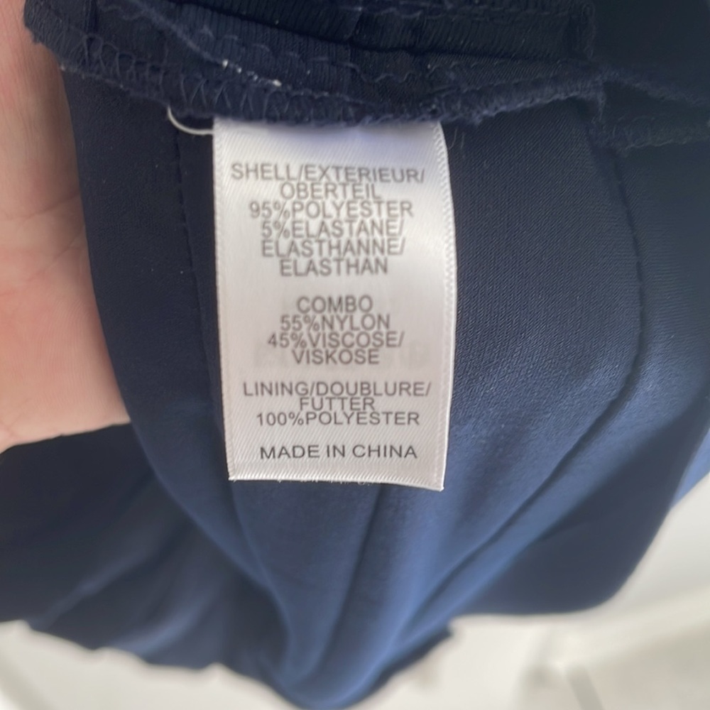 Adrianna Papallo women’s short sleeve navy dress - Picture 6 of 7